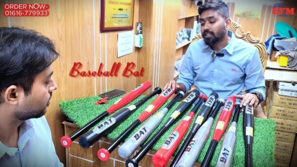 32 SIZE BASEBALL BAT HEAVY FULLY IRON (RED, SILVER, BLACK) WITH BAG - Image 2