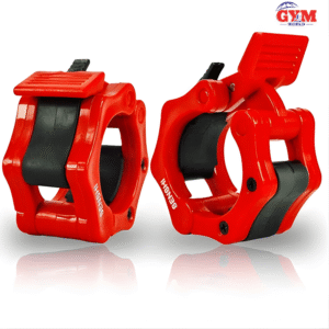 1 Pair Barbell Clamps Olympic Weight Bar Plate Locks Collar Clips Quick Release for Workout Weightlifting Fitness Training