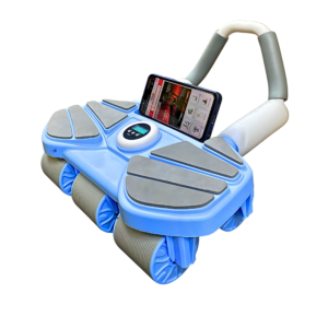 6 Wheel Automatic Rebound Ab Roller Wheel with Elbow Support