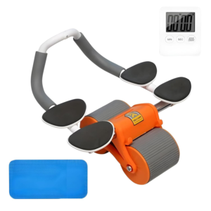 Automatic Rebound Abdominal Wheel Exercise Roller with Knee Pad